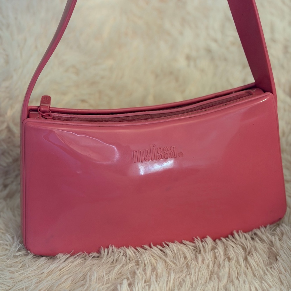 Melissa Glossy Pink Shoulder Bag